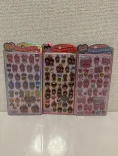 モンチッチ　うるちゅるポップシール3点セット