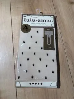 tutu anna ドット柄 タイツ 20デニール M-L