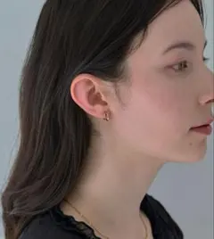 ダブルフープライトフィットイヤリング