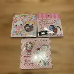 おはじきシール まとめ売り サンリオ ラビちゃん にゃんにゃんにゃんこ