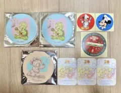 ディズニー　ダッフィー　コースター　20周年　ステッカー　シール　クリスマス