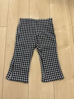 ZARA ブラック・ホワイトチェック フレアパンツ 18-24ヶ月　92cm
