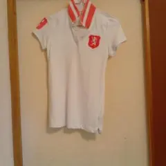 Giordano ポロシャツ 半袖 S ホワイト