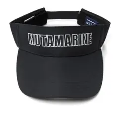 Muta MARINE ムータマリンアウトラインロゴ バイザー ブラックのサムネイル
