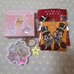 ディズニーストア シークレットミニトート キーチェーン チップとデール