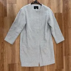SIMPLICITE ロングコート ライトグレーのサムネイル