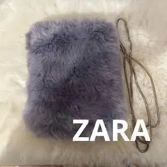 ZARA ファー　ショルダーバッグ