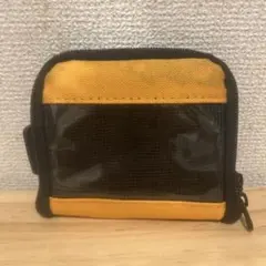 黒とオレンジのコインケーススノボスキー小物入れパスケース