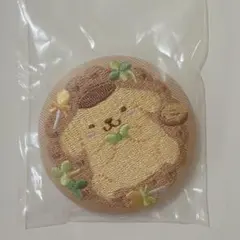 サンリオ　刺繍缶バッチ　ポムポムプリン