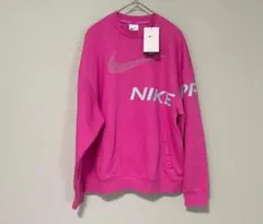 XS 新品 ナイキ トレーナー レディース スウェット ドライ クルー ピンク