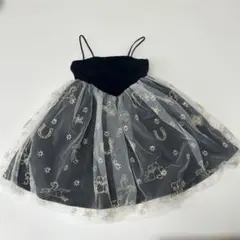 しまむらsoft cheese 星刺繍ベロアキャミワンピースのサムネイル