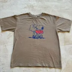 ピーナッツ 150 子ども服 茶系 チャーリーブラウン スヌーピー 半袖Tシャツのサムネイル