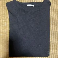ジーユー シアーオーバーサイズT ブラック xs