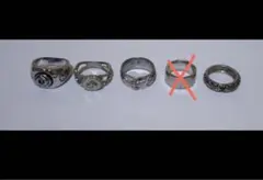 シルバーリング 4点セット