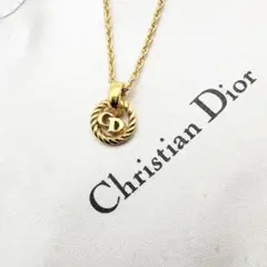 2956-1 極美品✨　Dior　ネックレス　CD ロゴ　希少　刻印　cm