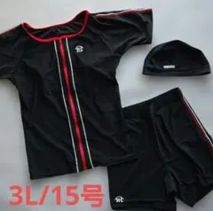 H・L フィットネス水着 半袖 15号 3点セット セパレート 日本製のサムネイル