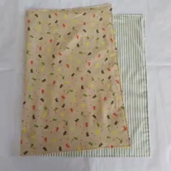 【40×60サイズ】給食ナフキン　リバーシブルランチョンマット　No.23