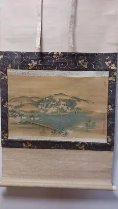 掛軸 日本画 人物図 書画 肉筆 和室 茶道具 古美術 骨董 - メルカリ