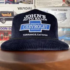 新品◾️コーデュロイ◾️キャップ◾️corvette◾️トラッカーキャップ◾️ネイビー◾️