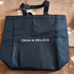 DEAN & DELUCA　両サイドポケット付き ブラック トート保冷バッグ