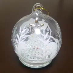 【オーナメント】スノードーム風　クリスマスツリー　飾り