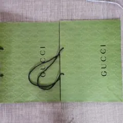 GUCCI グリーンショップ大袋 2点中5点小3点セット合計１０点