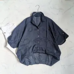 マーガレットハウエル】リネンスキッパープルオーバーシャツ 日本製