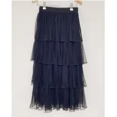 レイヤードスカート ロングスカート