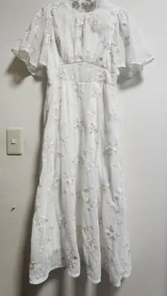 tocco closet フラワー刺繍ロングワンピース