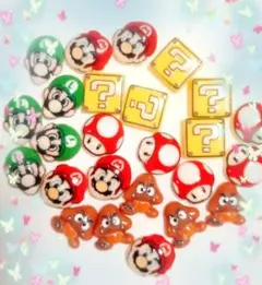 スーパーマリオ ネイルパーツ 約40個セット - メルカリ