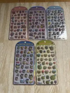 【正規品】たまごっち COTTON PUFFY シール 5枚セット