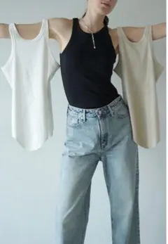 CLANE AMERICAN SLEEVE TANK TOPS 2番のサムネイル
