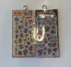 プチドロップステッカー トムとジェリー パワーパフガールズ 2種セット シール