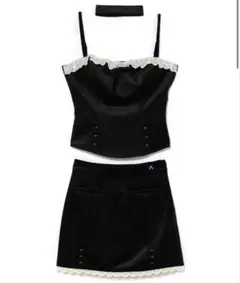 andmary Katie lace frill set up black - メルカリ