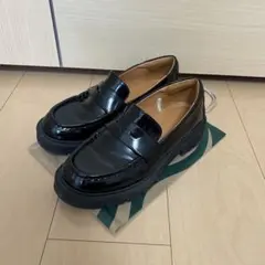 ユニクロC コンフィールタッチローファー 黒 ブラック 24.5cm 美品