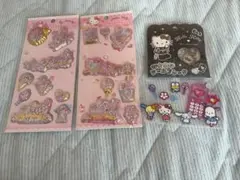 正規品マイメロ　ハローキティシャカシャカおはじき3枚セットおまけあり