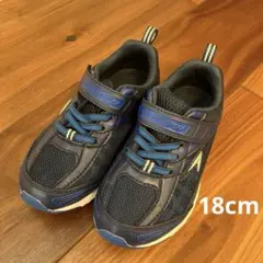 瞬足 防水 スニーカー ネイビー 18cm