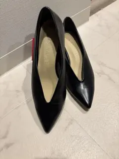 美品✨LE TALON ポインテッドハイバンプパンプス　黒　23.5