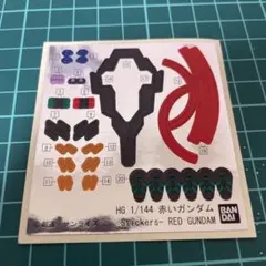 Y*o様 HG赤いガンダム　ステッカー　マーキング