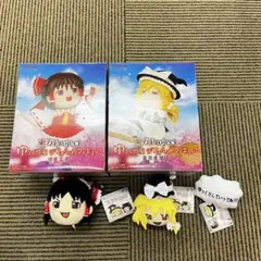ゆっくり 霊夢 魔理沙　プライズ系フィギュア、ぬいぐるみマスコット5点まとめ売り