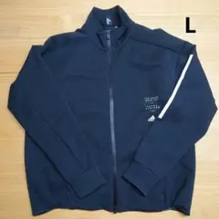 【adidas】ブラックジャージジャケット レディースL