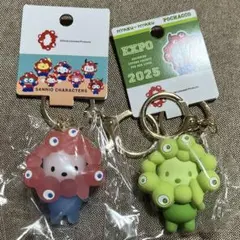 サンリオ　ミャクミャク　ポチャッコ　キーホルダー　セット売り
