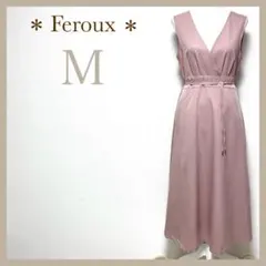 ＊feroux＊フェミニンセットワンピース ミディ ミモレ丈 ジャンパースカート