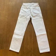 希少90s Levi's 501 USAホワイトデニムW28 白 裏刻印532