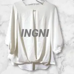 Ld861＊INGNI イング 七分袖ブラウス プルオーバー オシャレ M