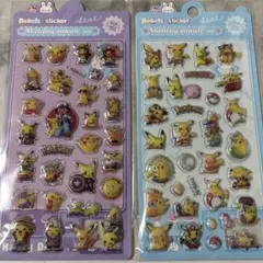 ポケモン ピカチュウ ぷっくりシール 立体シール 2枚セット
