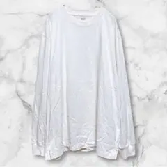 ユニクロ ＊ エアリズムコットンUVカットクルーネックT 長袖 白 春 夏 秋