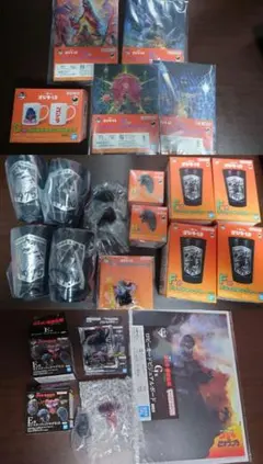 ゴジラ1番くじ B賞.モンスターヘッド+おまけの全５点セット☆ ゴジラ1番くじ B賞.モンスターヘッド+おまけの全5点セット