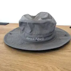 【美品】mont-bell グレー ハット キッズ　51-54cm