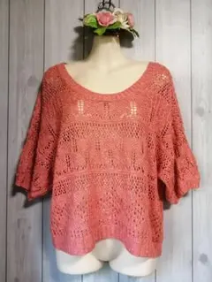 ローリーズファーム レース編み Tシャツ サマーニット